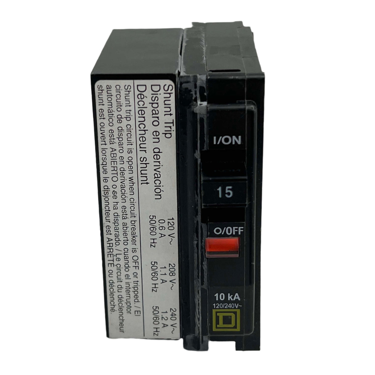 Square D QO1151021 - 15 Amp Circuit Breaker With Shunt Trip