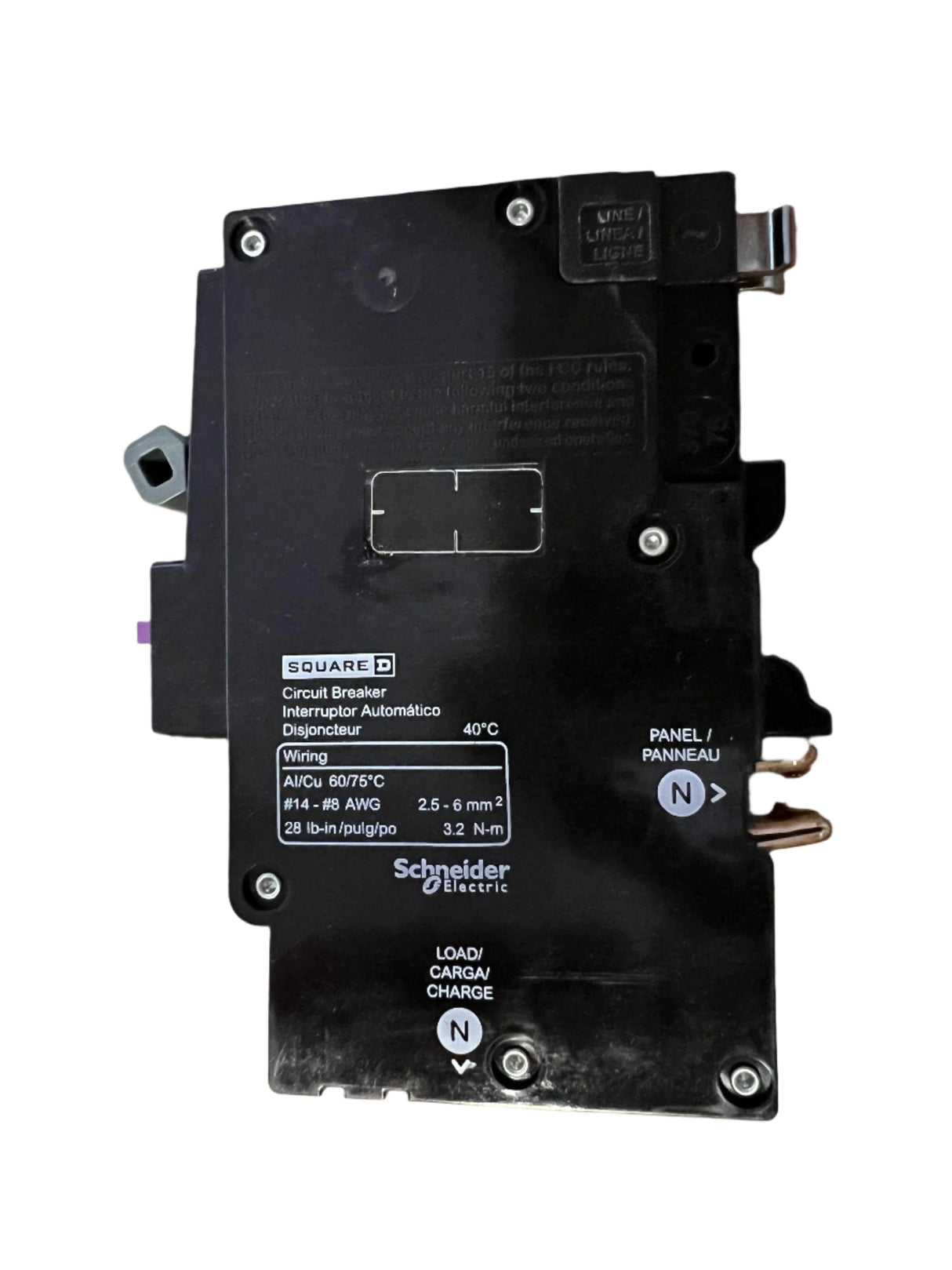 Square D QO115PAFGF - 15 Amp Combination Arc and Ground Fault Breaker