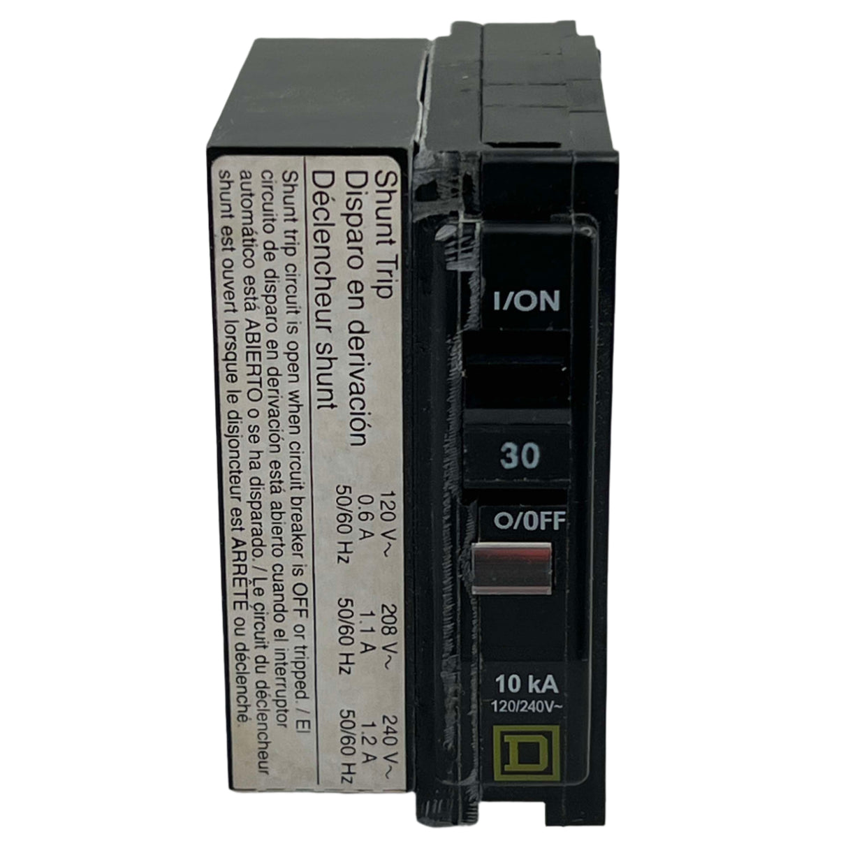 Square D QO1301021 - 30 Amp Circuit Breaker With Shunt Trip