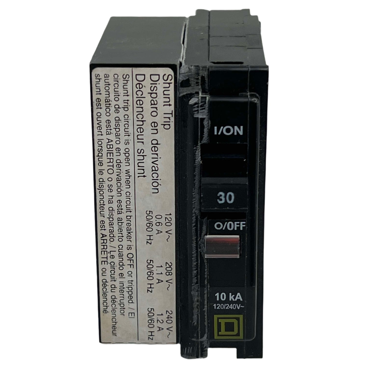 Square D QO1301021 - 30 Amp Circuit Breaker With Shunt Trip