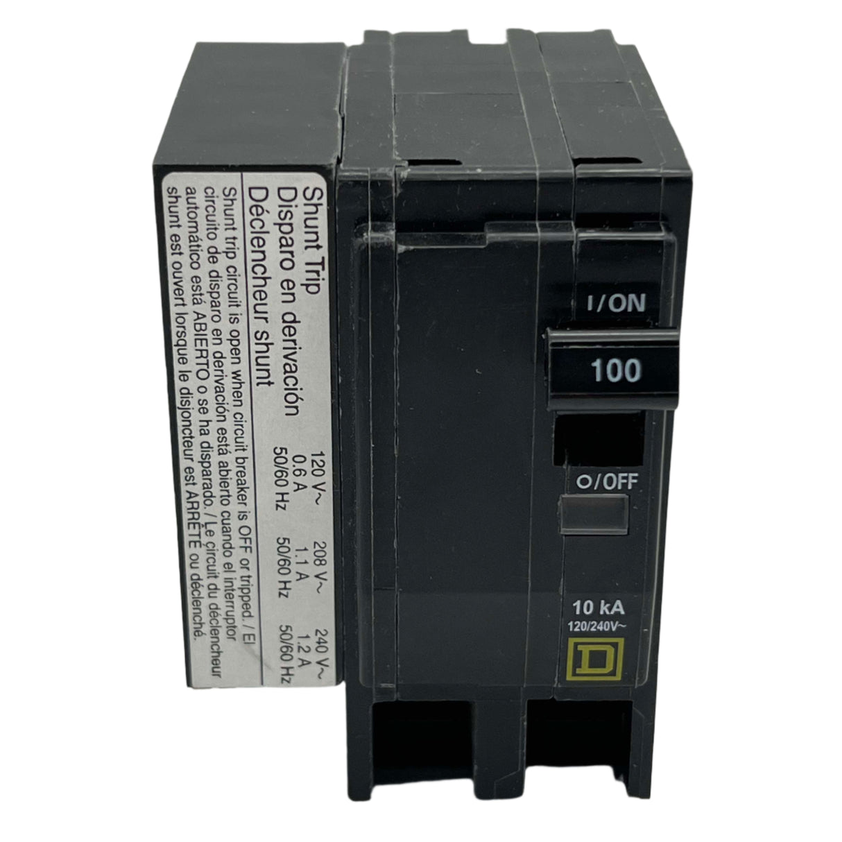 Square D QO21001021 - 100 Amp Circuit Breaker With Shunt Trip