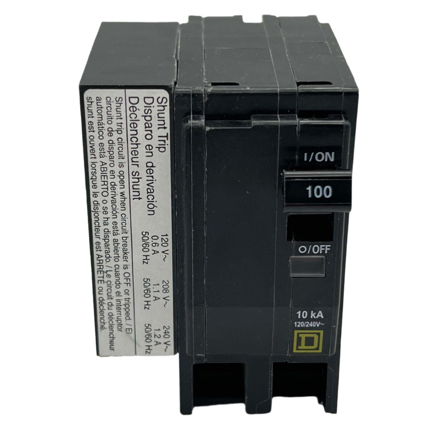 Square D QO21001021 - 100 Amp Circuit Breaker With Shunt Trip