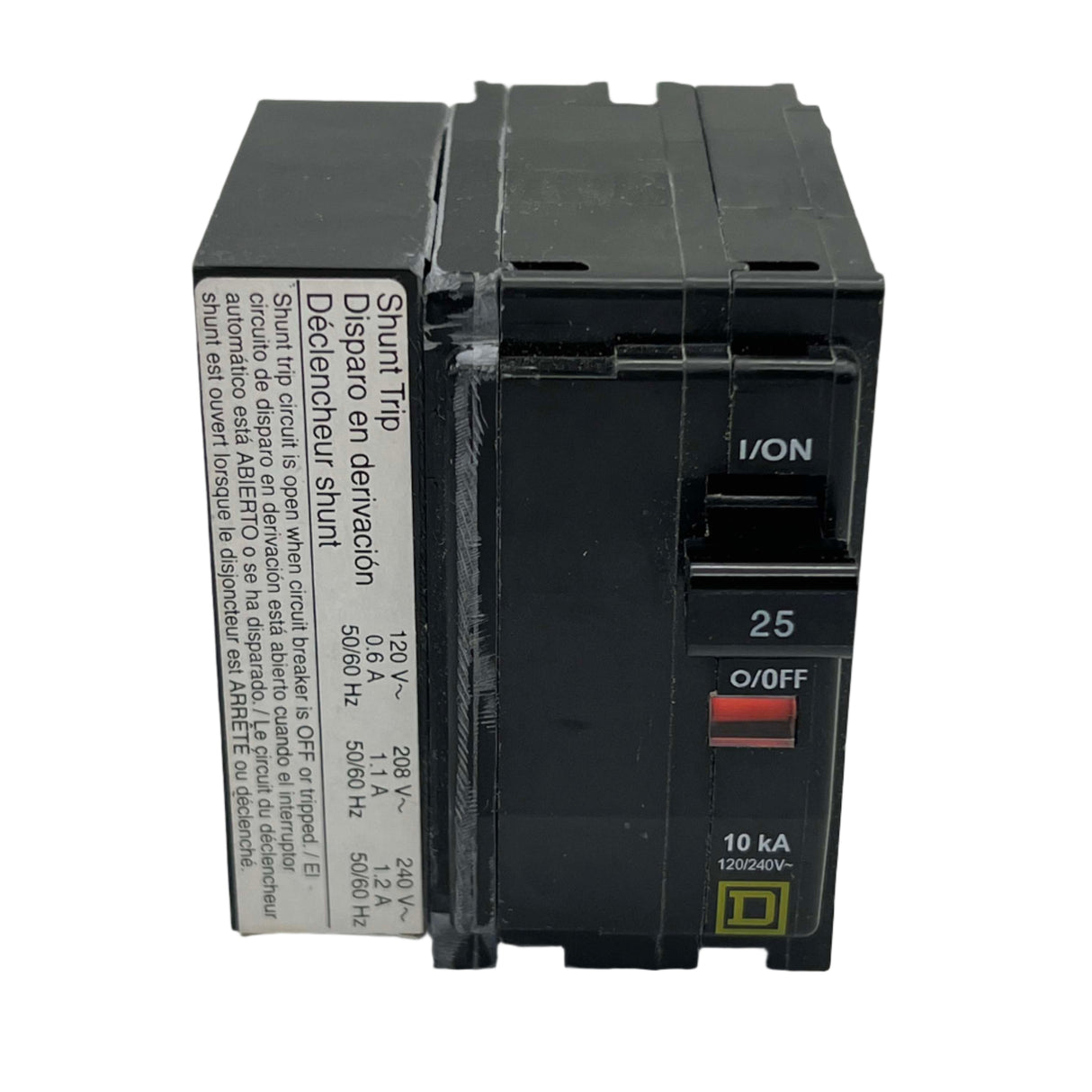 Square D QO2251021 - 25 Amp Circuit Breaker With Shunt Trip