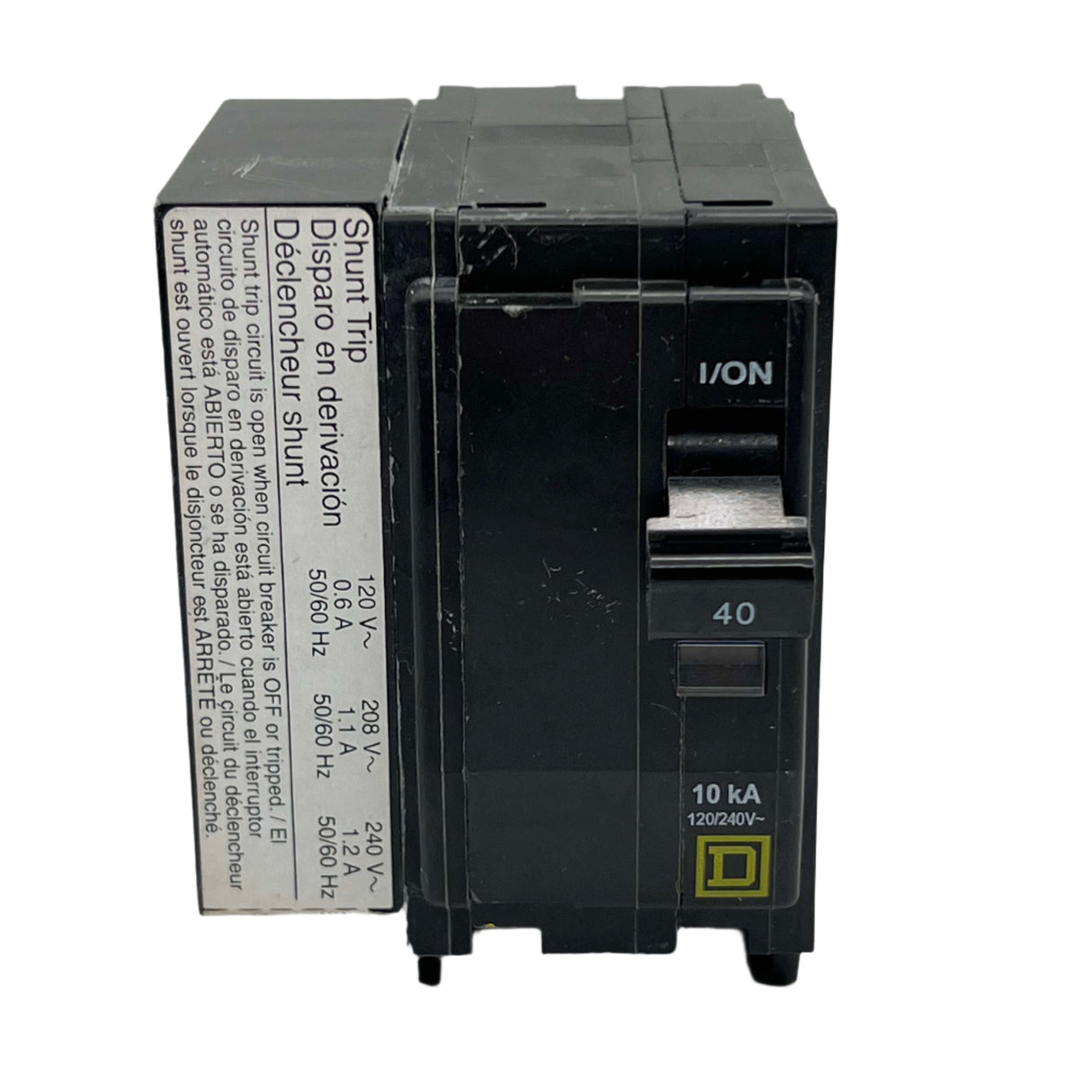 Square D QO2401021 - 40 Amp Circuit Breaker With Shunt Trip