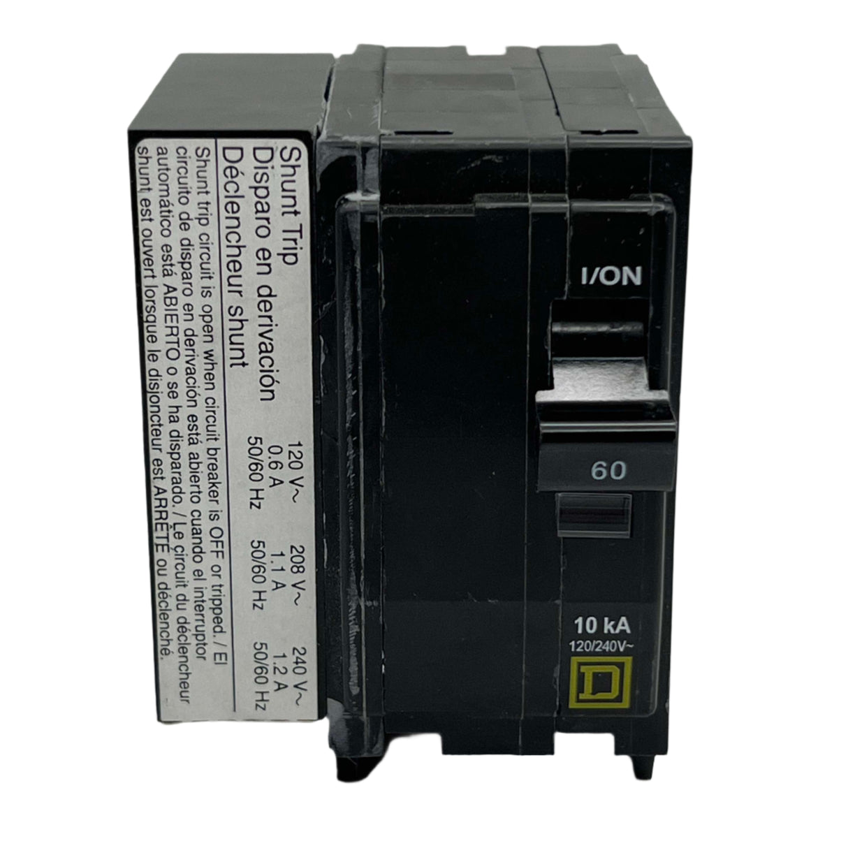 Square D QO2601021 - 60 Amp Circuit Breaker With Shunt Trip