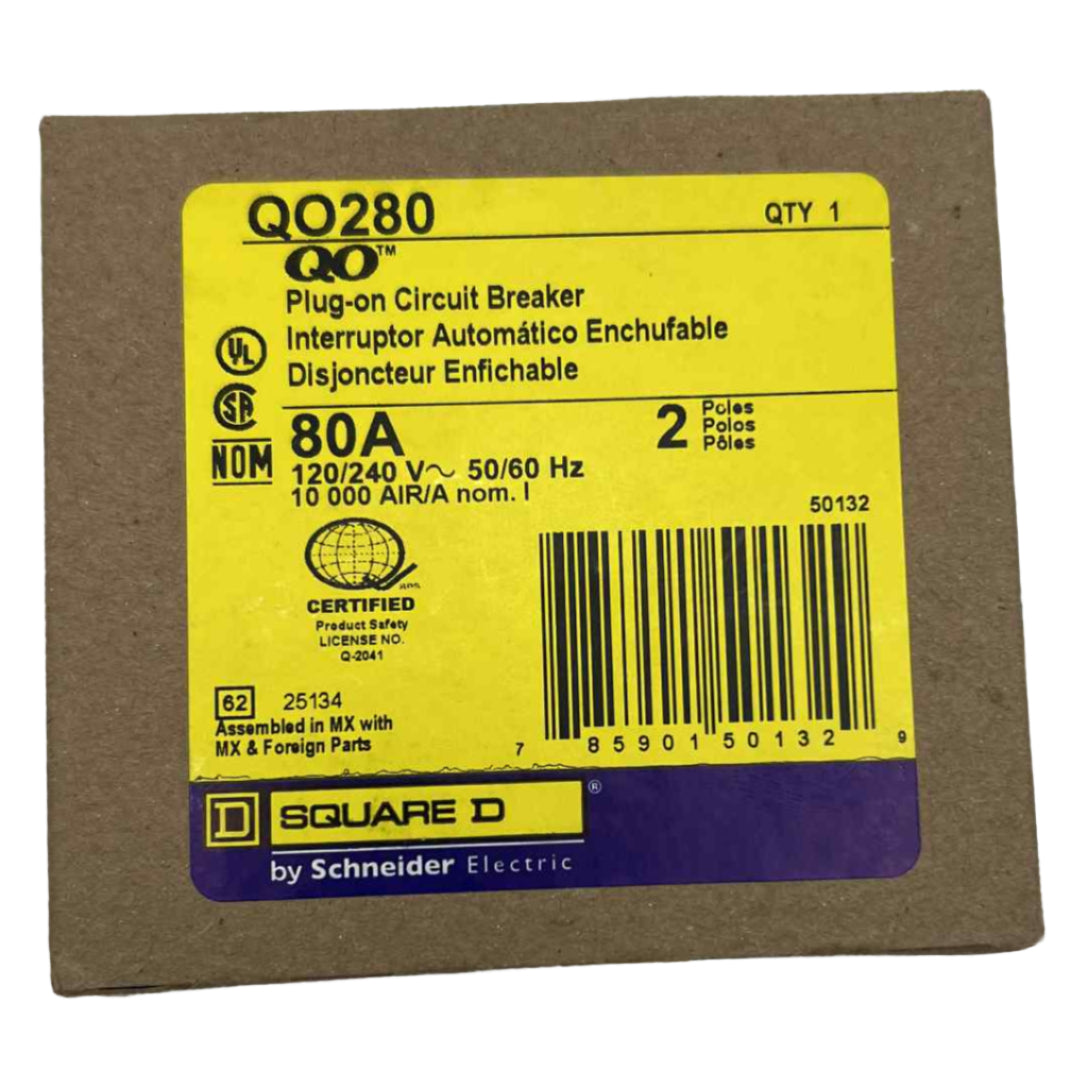 Square D QO 2 Pole, 80 Amp Circuit Breaker