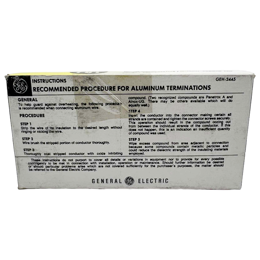 General Electric manual or guide on a white background