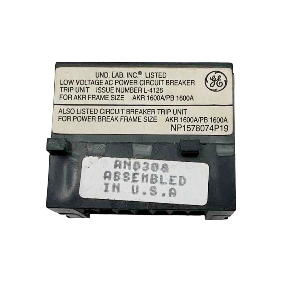 Electrical component with specifications on a white background