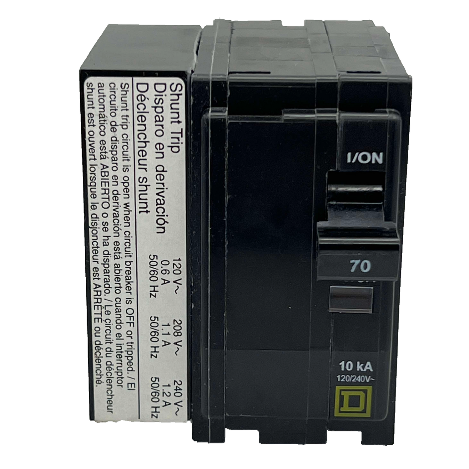 Square D QO2701021 - 70 Amp Circuit Breaker With Shunt Trip