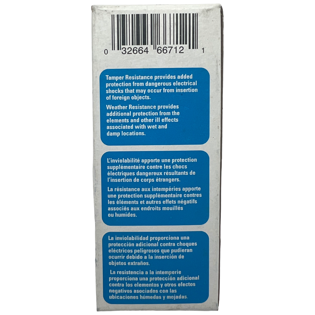Product packaging with text and a barcode on a white background
