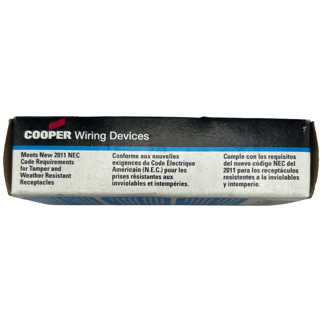 Cooper Wiring Devices packaging on a white background