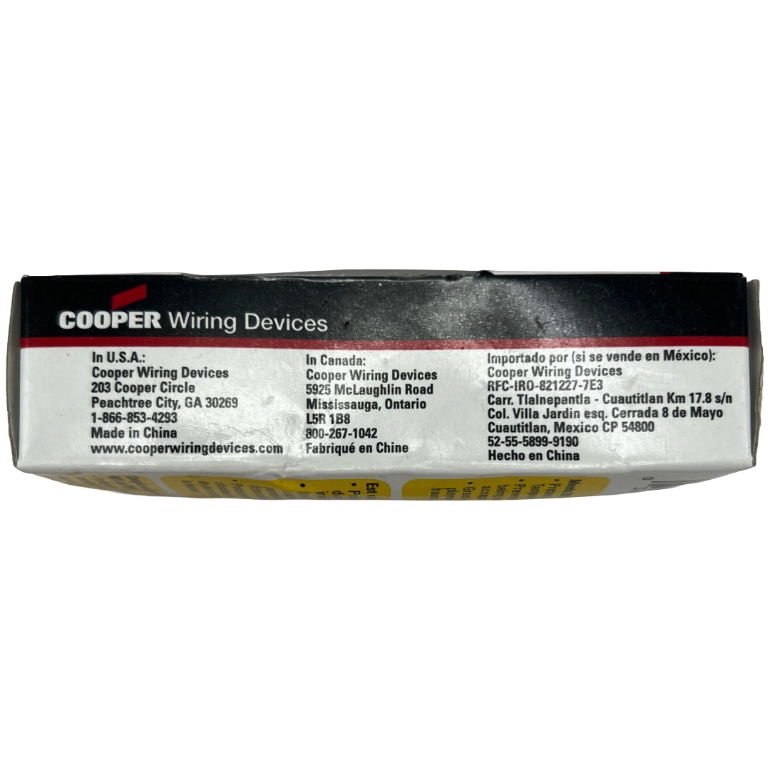 Cooper 20 Amp Single Receptacle