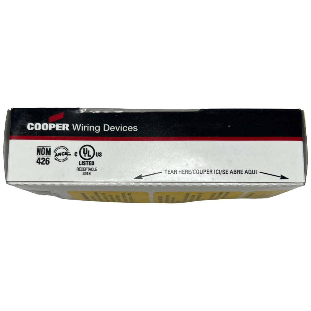 Cooper Wiring Devices packaging on a white background