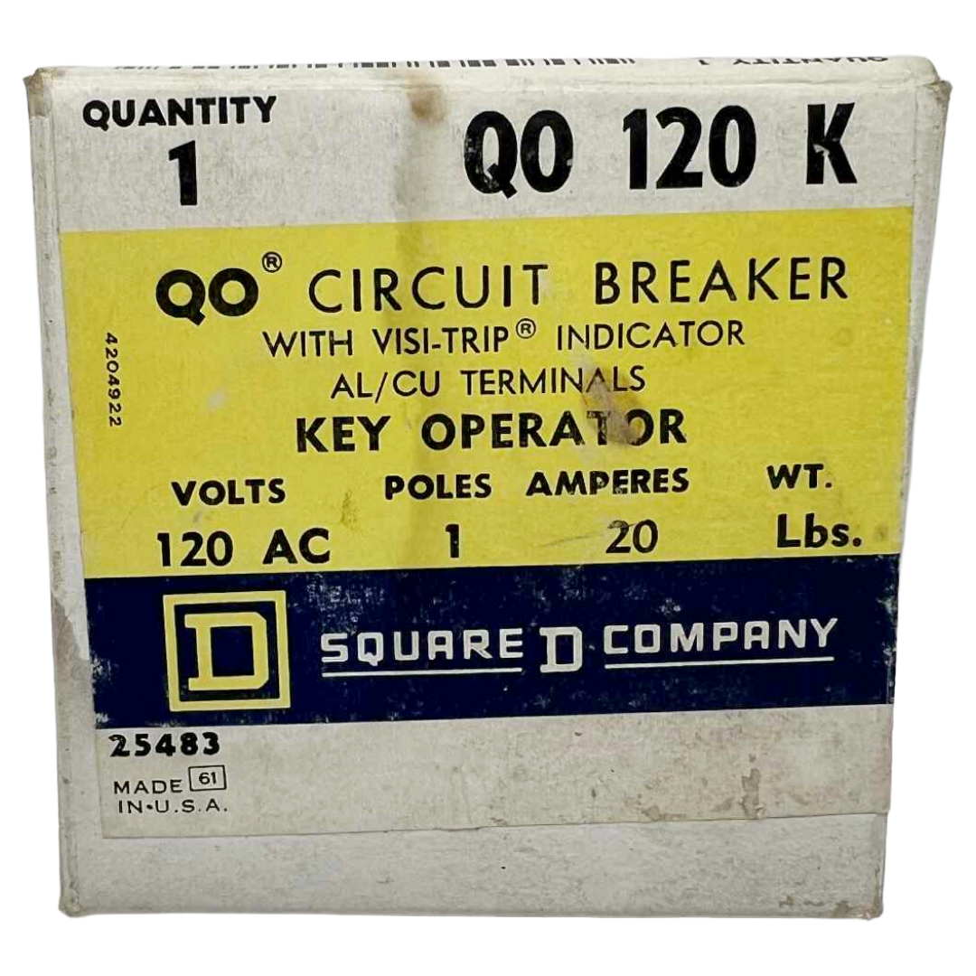 Square D 20 Amp Key Operator Circuit Breaker