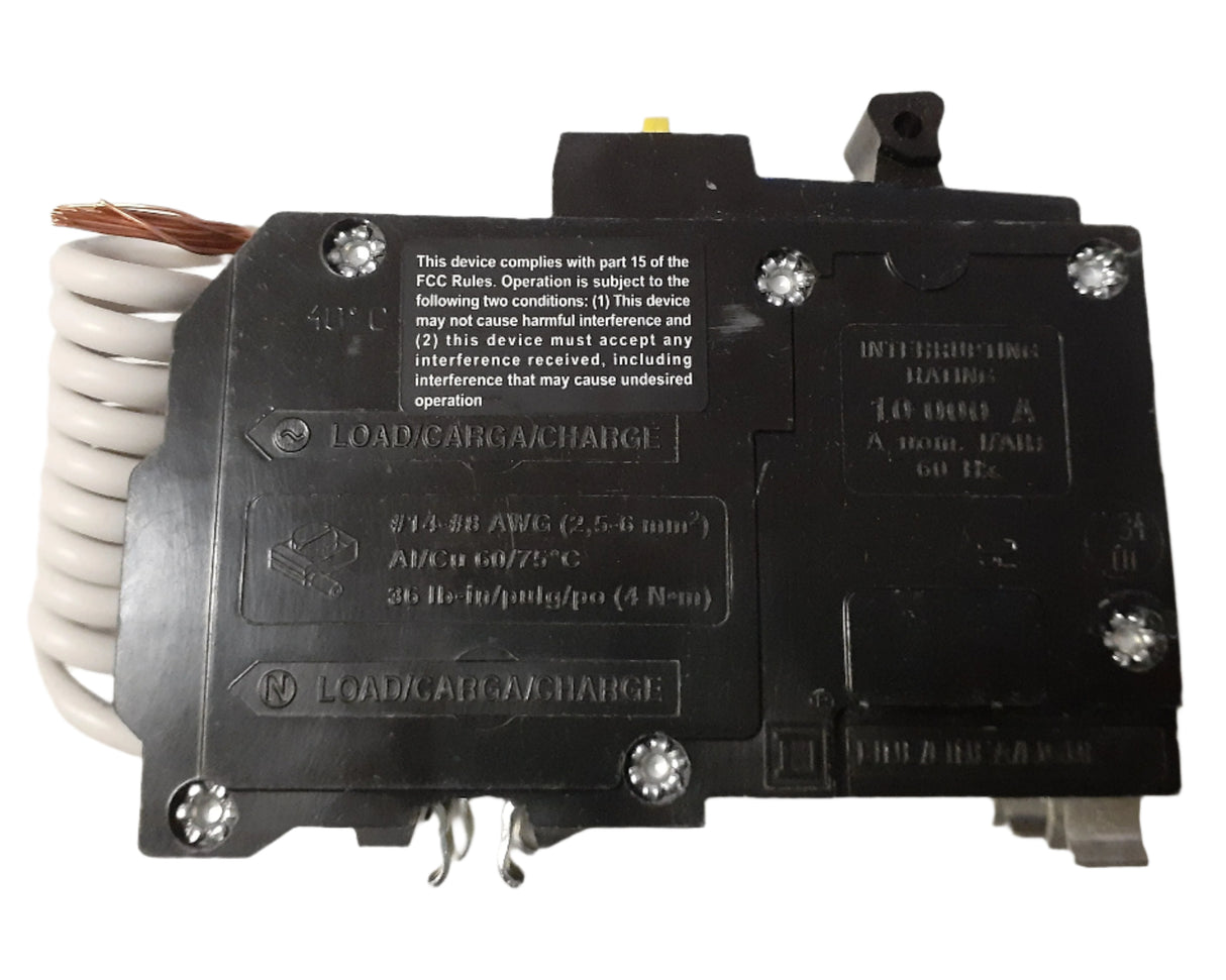 Square D QO 15 Amp, 2 Pole GFCI Circuit Breaker