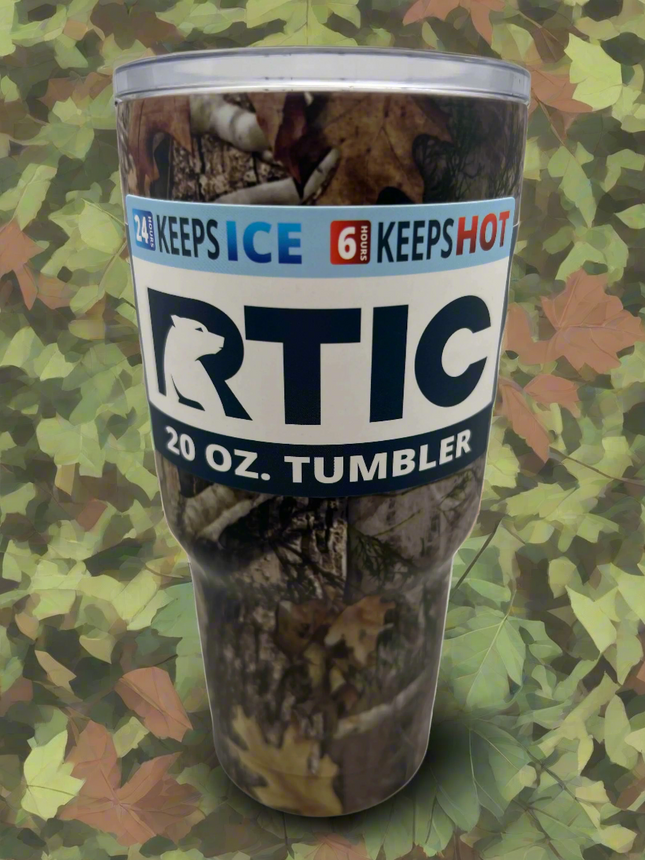 RTIC 20 oz. Camo Tumbler with Lid