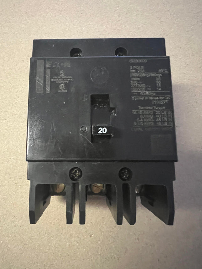 Eaton GHB3020 - 20 Amp Bolt-On Circuit Breaker