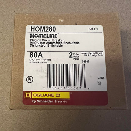 Square D HOM280 - 80 Amp Homeline Circuit Breaker