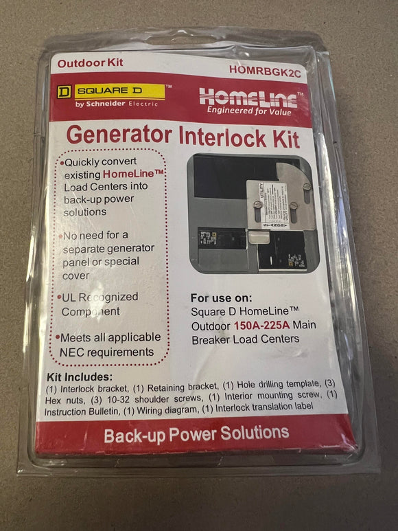 Square D HOMRBGK2C - Homeline Generator Interlock Outdoor Kit