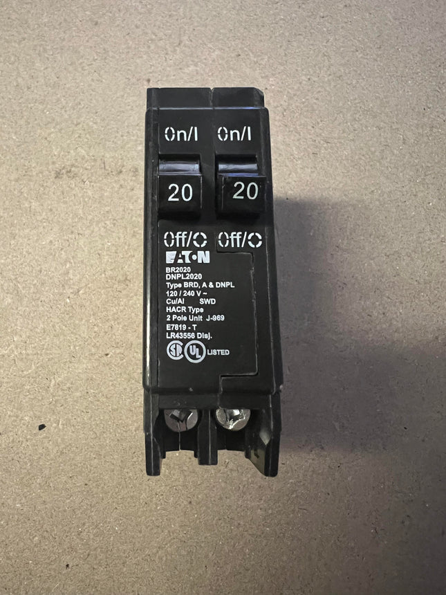 Eaton BR2020 - 20 Amp Tandem Circuit Breaker