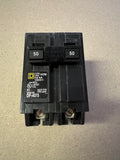 Lot of 5 Square D HOM250 - 50 Amp Homeline Circuit Breaker