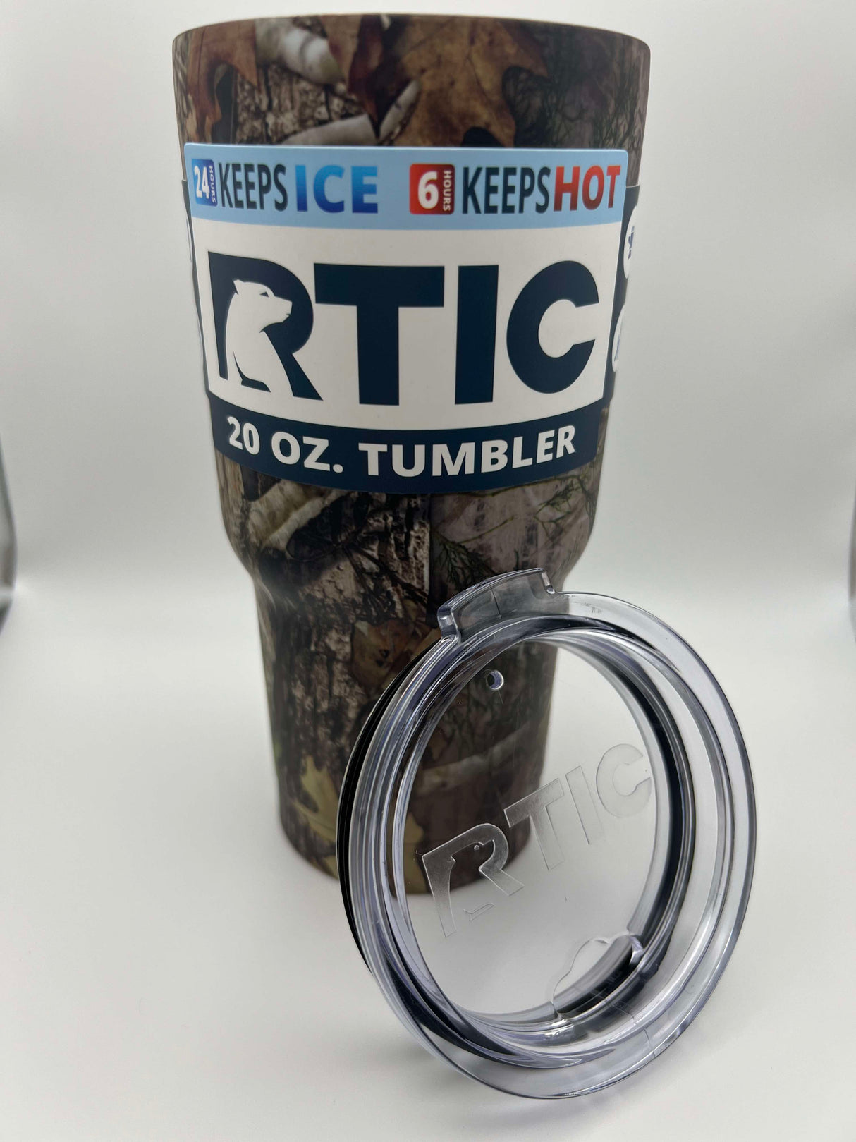 RTIC 20 oz. Camo Tumbler with Lid