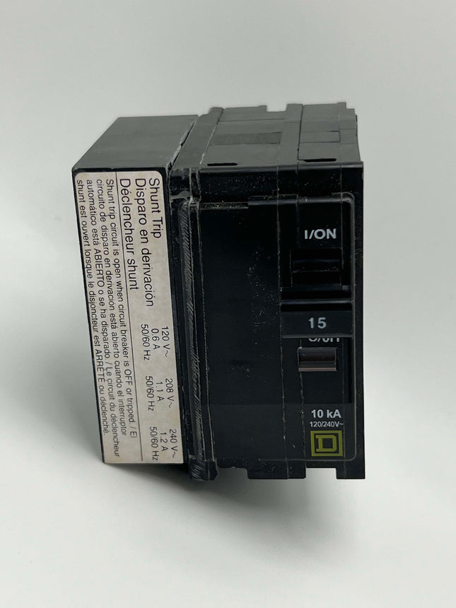 Square D QO2151021 - 15 Amp Circuit Breaker With Shunt Trip