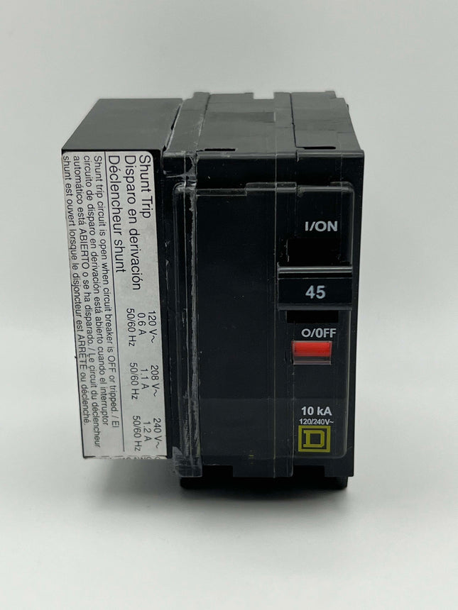 Square D QO2451021 - 45 Amp Circuit Breaker With Shunt Trip