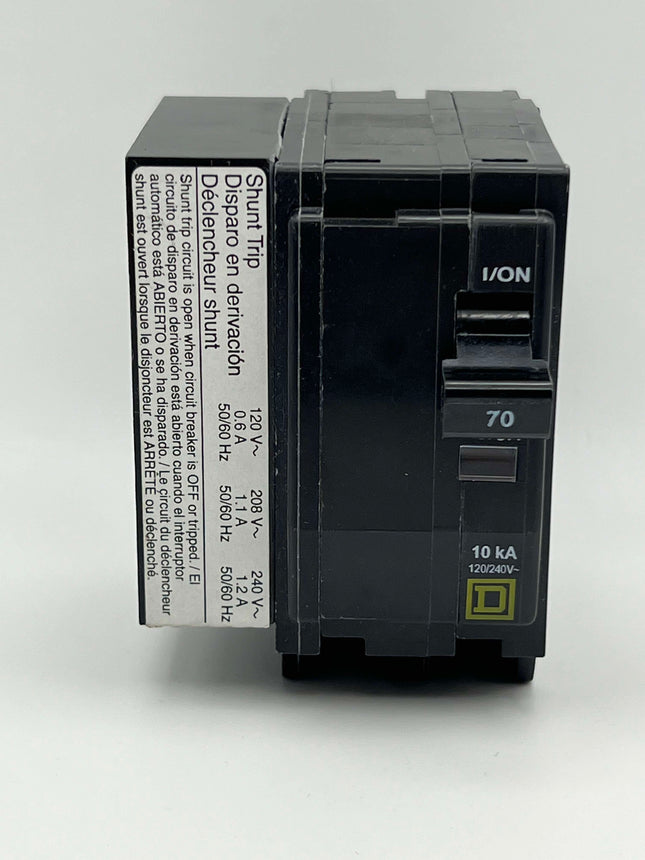 Square D QO2701021 - 70 Amp Circuit Breaker With Shunt Trip