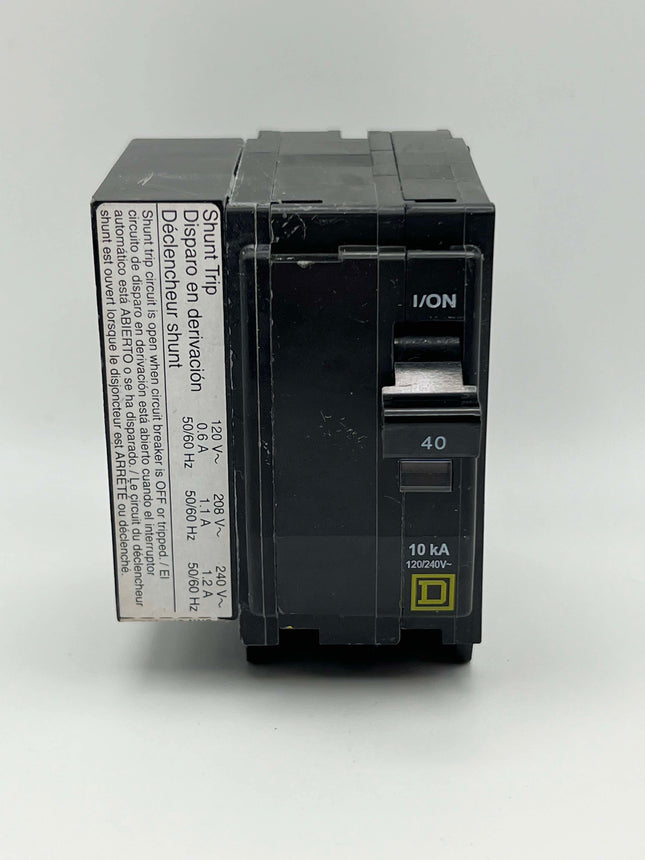 Square D QO2401021 - 40 Amp Circuit Breaker With Shunt Trip