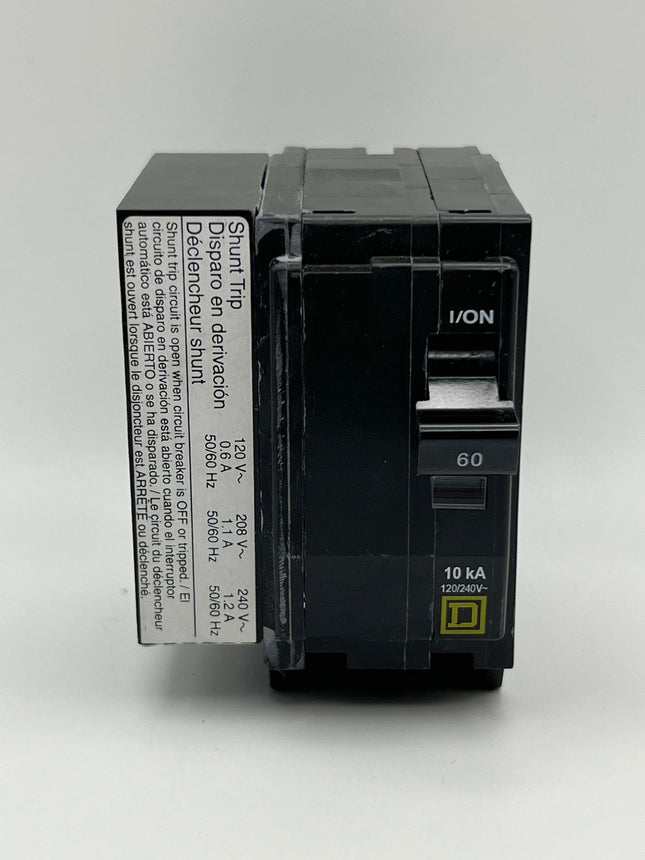 Square D QO2601021 - 60 Amp Circuit Breaker With Shunt Trip