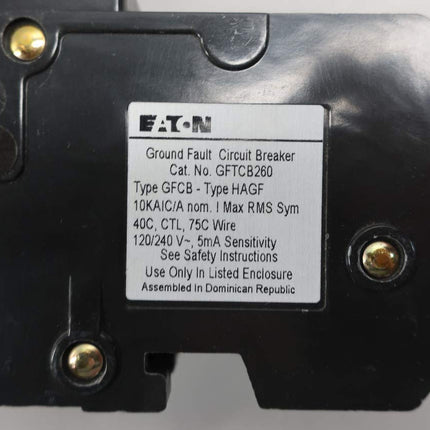 Eaton GFTCB260 - 60 Amp BR Ground Fault Circuit Breaker