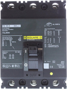 Square D 50 Amp, 600 Volt Circuit Breaker - FAL36050