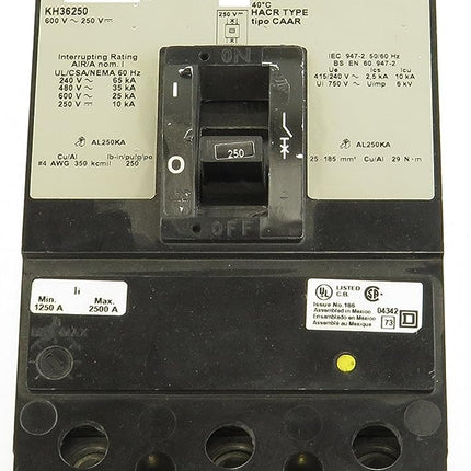 Square D KH36250 - 250 Amp, 600V I-Line Circuit Breaker