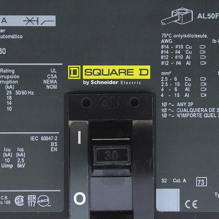 Square D FAL36030 - 30 Amp, 600 Volt Circuit Breaker