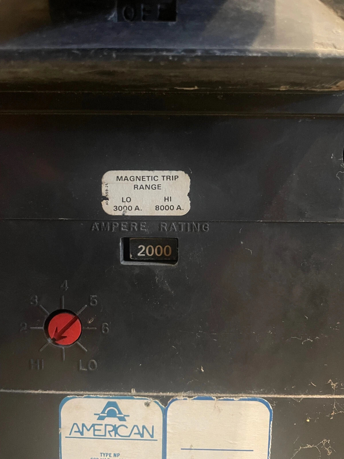 American FPE 2,000 Amp Circuit Breaker with Handle Extension