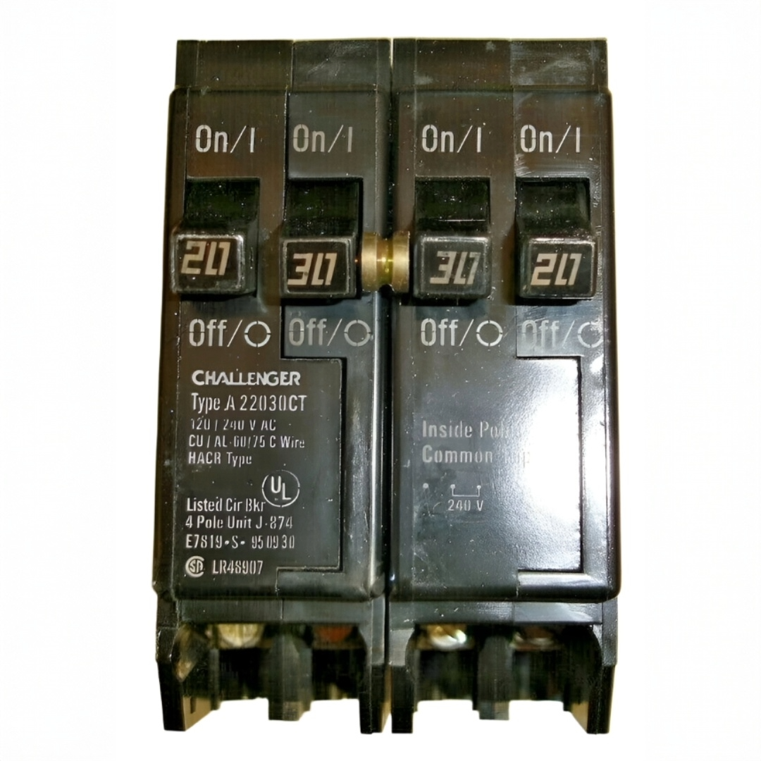 Challenger 20 Amp/30 Amp Quad Circuit Breaker