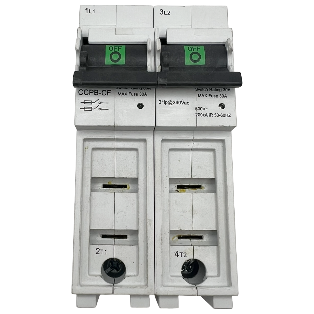 Cooper Bussmann electrical switch on a white background