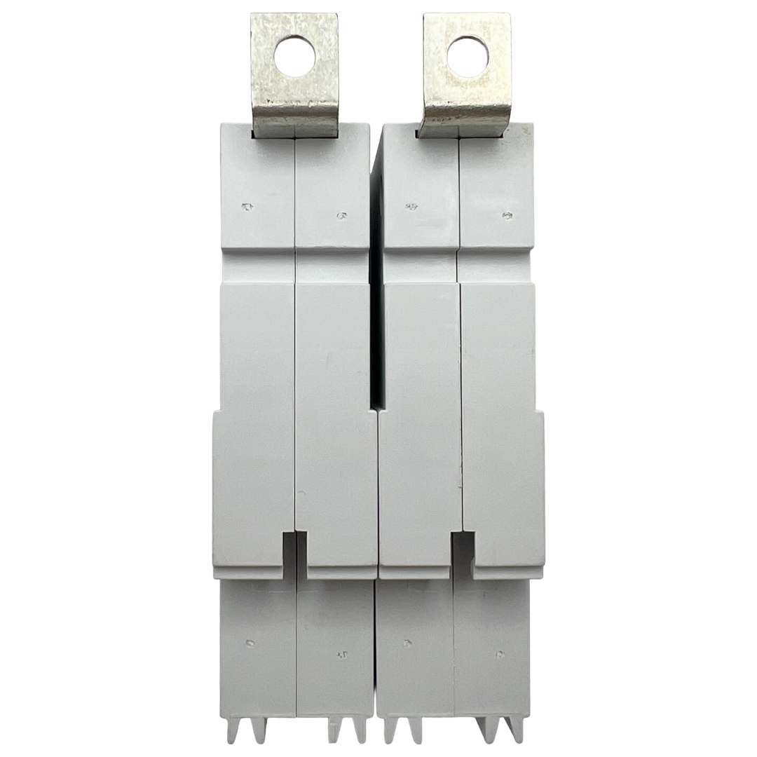 Electrical switch on a white background