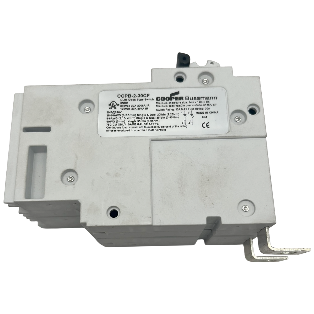 Cooper Bussmann electrical switch on a white background
