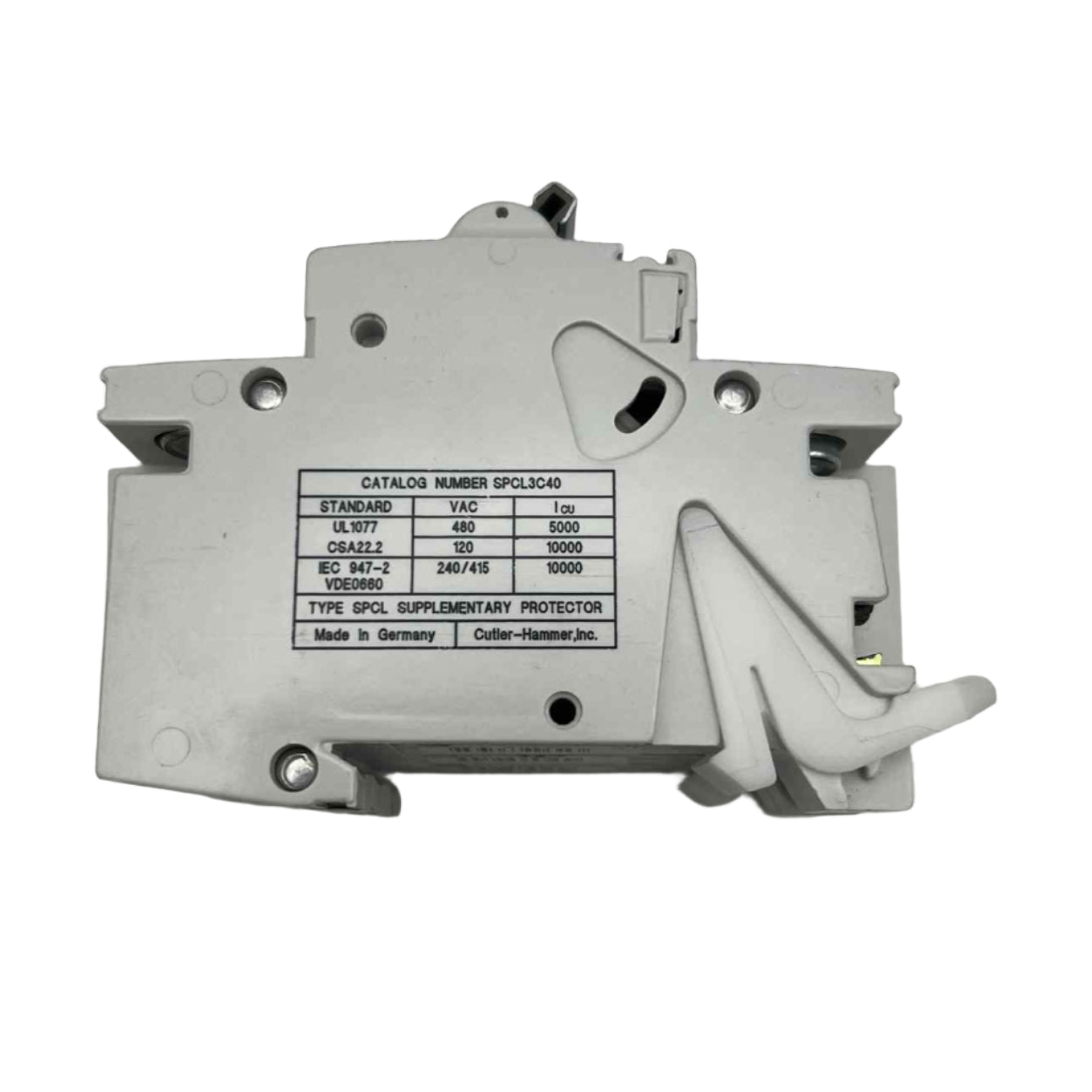 Cutler Hammer Type SPCL 40 Amp Supplementary Protector Circuit Breaker