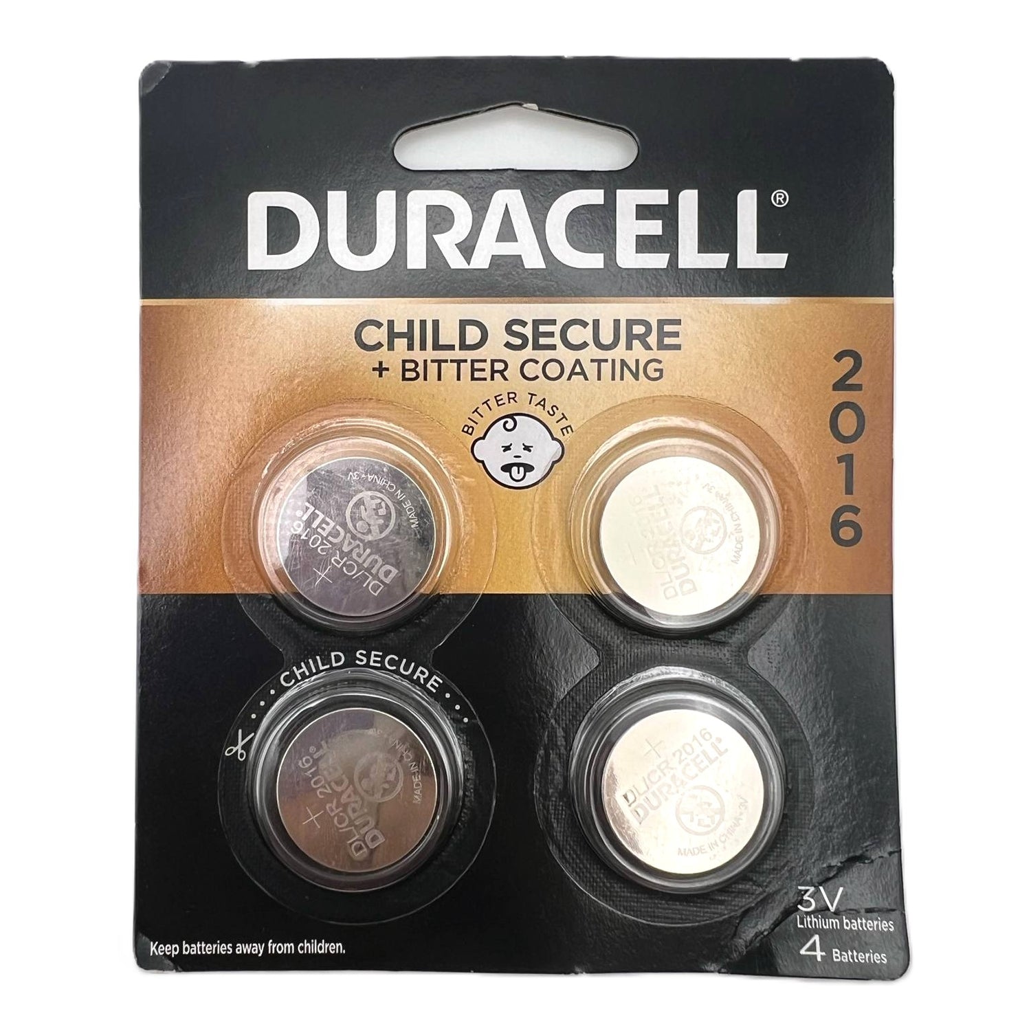 Duracell 2016 3V Battery 4 Pack