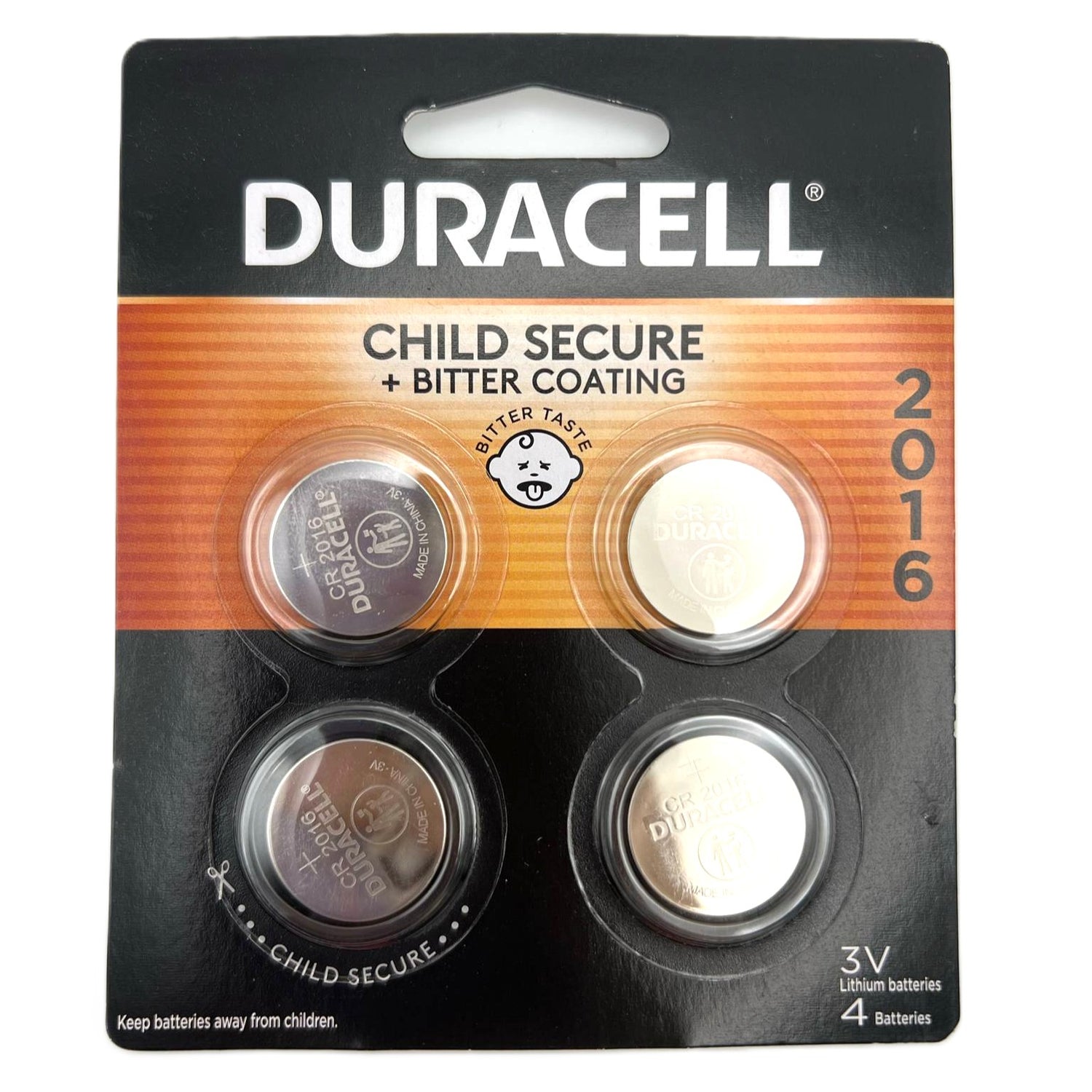Duracell 2016 3V Battery 4 Pack