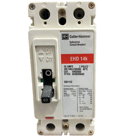 Cutler-Hammer industrial circuit breaker on a white background
