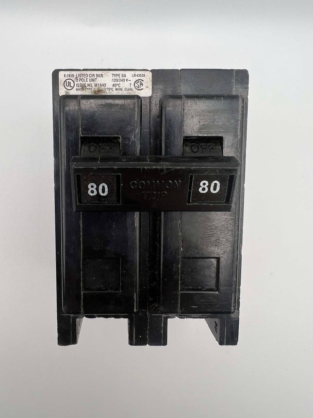 Eaton BAB2080 - 80 Amp Bolt-On Circuit Breaker