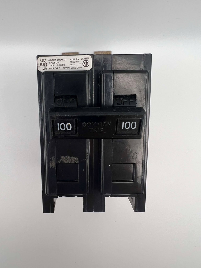 Eaton BAB2100 - 100 Amp Bolt-On Circuit Breaker