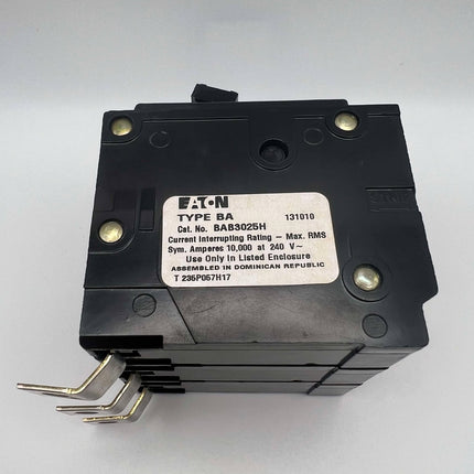 Eaton BAB3025H - 25 Amp, 3 Pole Bolt-On Circuit Breaker