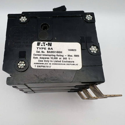 Eaton BAB3100H - 100 Amp, 3 Pole Bolt-On Circuit Breaker