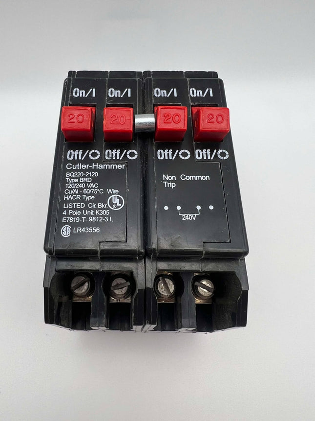 Eaton BQ2202120 - 20 Amp Quadplex Circuit Breaker