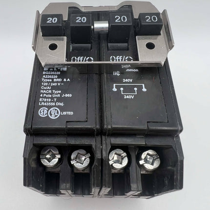 Eaton BQ220220 - 20 Amp Quadplex Circuit Breaker